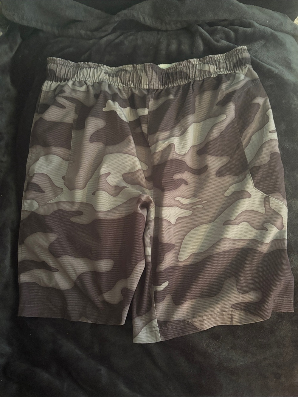 Reebok Men's Camo Athletic Shorts - Olive & Khaki